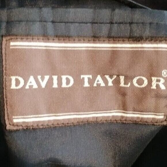 David Taylor Men's Blue Formal Suit Wool Blend Dinner Jacket Size 46 R - Picture 4 of 11